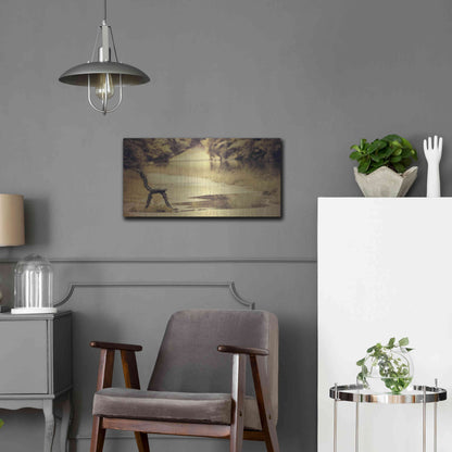 Luxe Metal Art 'After the Rain' by Sebastien Lory, Metal Wall Art,24x12