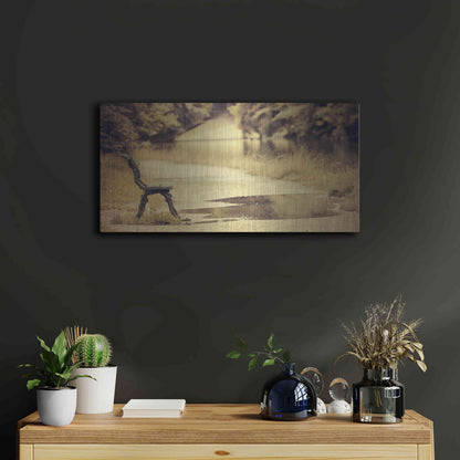 Luxe Metal Art 'After the Rain' by Sebastien Lory, Metal Wall Art,24x12