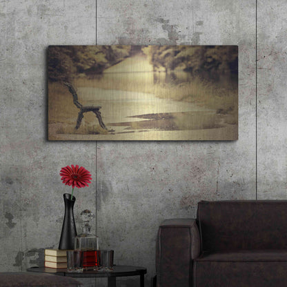 Luxe Metal Art 'After the Rain' by Sebastien Lory, Metal Wall Art,48x24