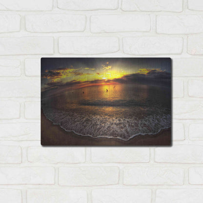 Luxe Metal Art 'Another Day In Paradise' by Sebastien Lory, Metal Wall Art,16x12