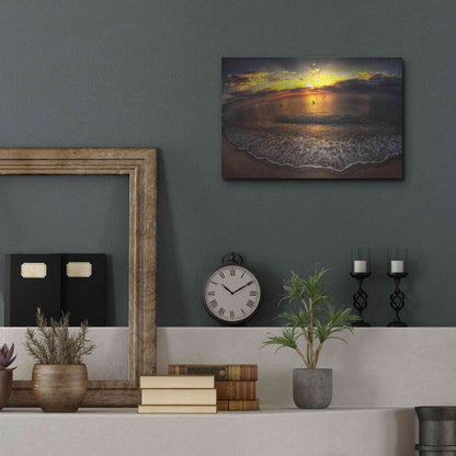 Luxe Metal Art 'Another Day In Paradise' by Sebastien Lory, Metal Wall Art,16x12