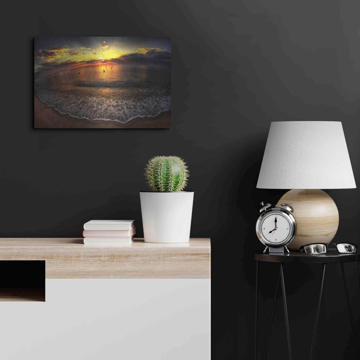 'Another Day In Paradise' by Sebastien Lory – Metal Wall Art, 24x16 room view