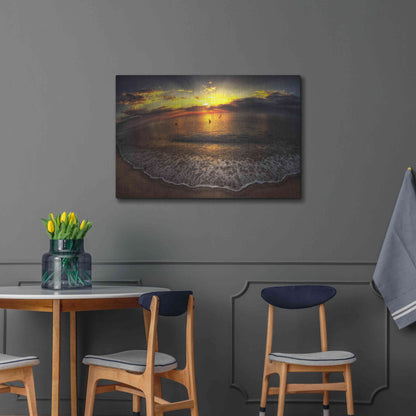 Luxe Metal Art 'Another Day In Paradise' by Sebastien Lory, Metal Wall Art,36x24