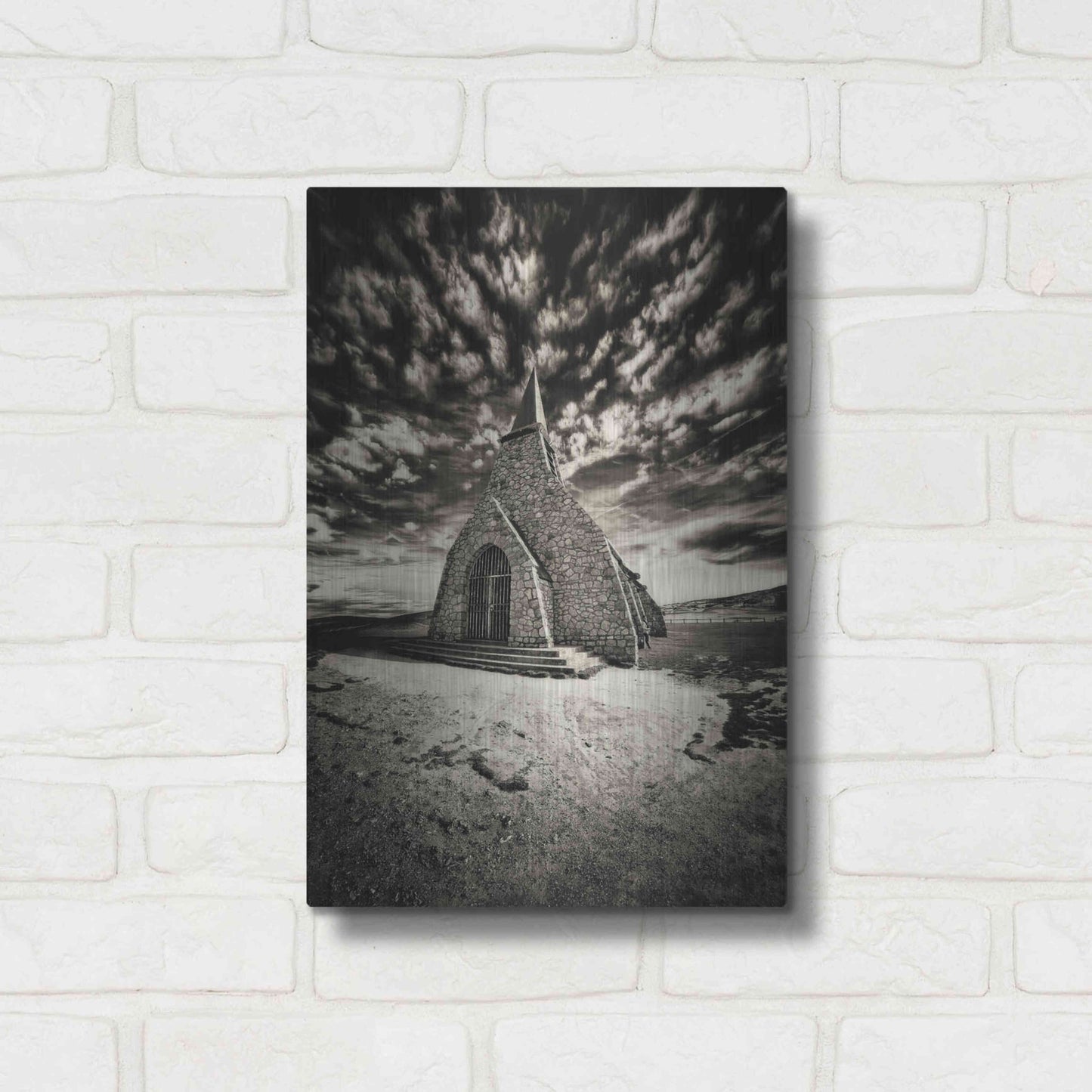 Luxe Metal Art 'Hell?s Church' by Sebastien Lory, Metal Wall Art,12x16