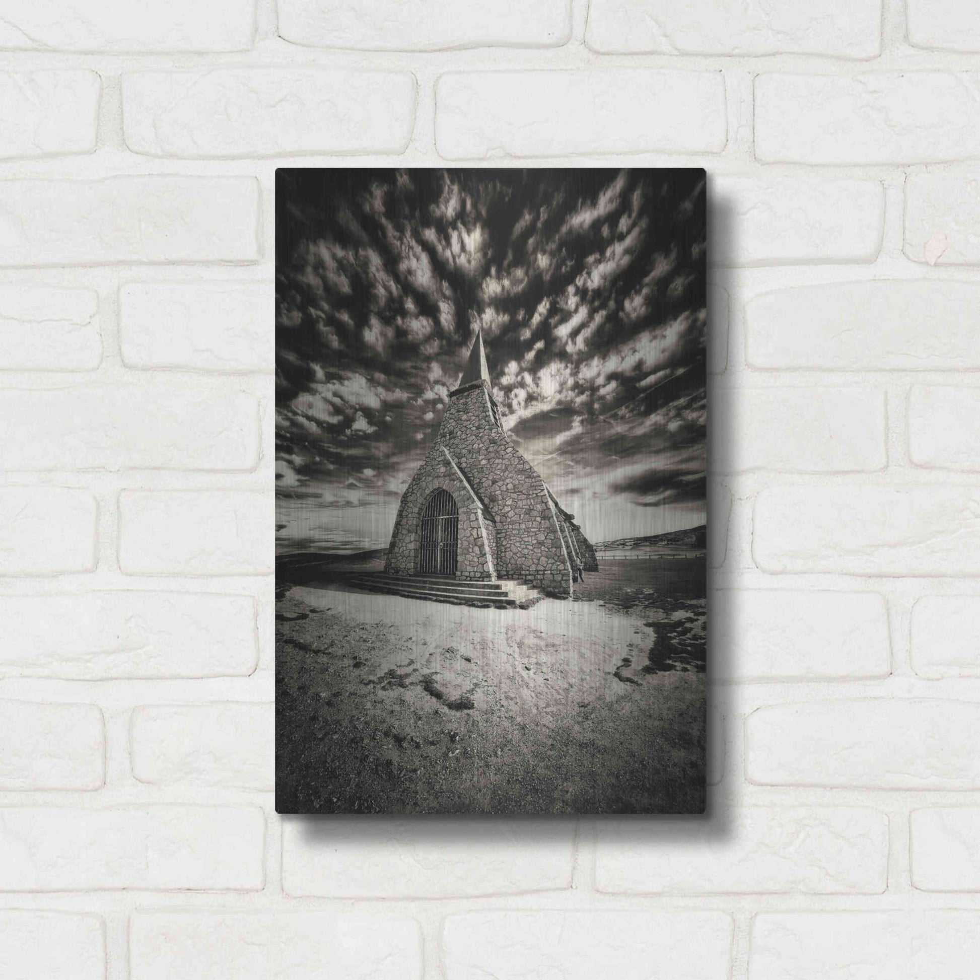 Luxe Metal Art 'Hell?s Church' by Sebastien Lory, Metal Wall Art,12x16