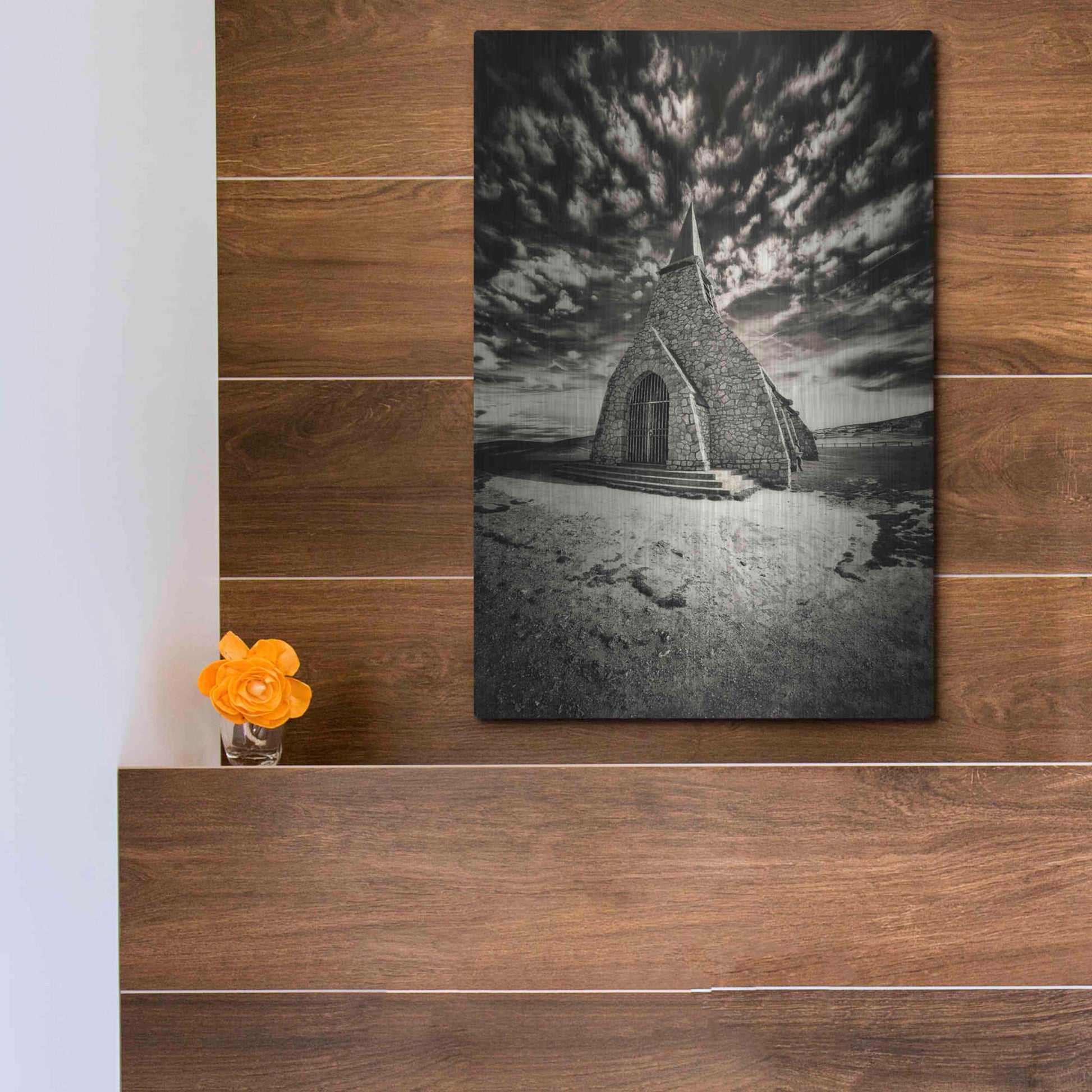 Luxe Metal Art 'Hell?s Church' by Sebastien Lory, Metal Wall Art,12x16