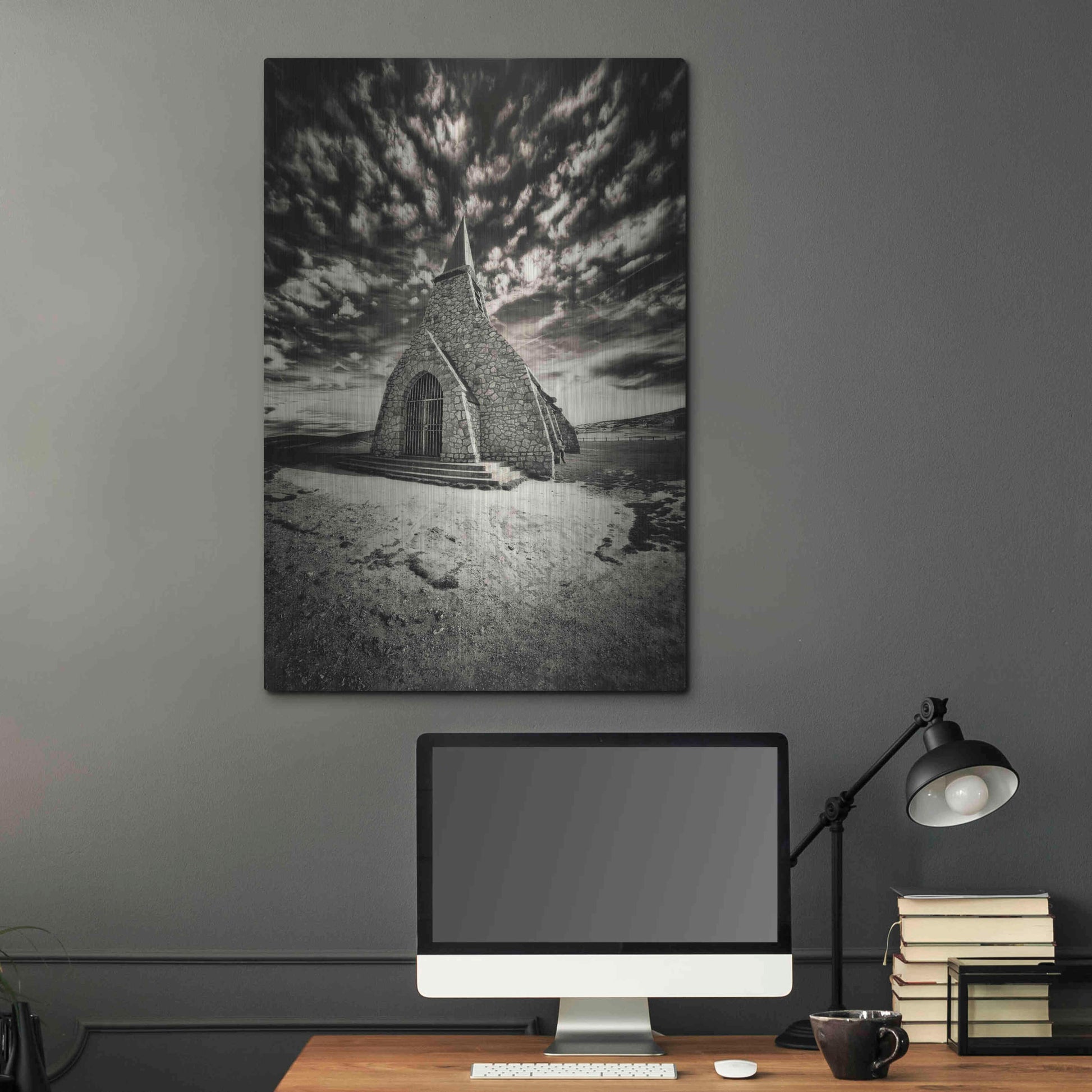 Luxe Metal Art 'Hell?s Church' by Sebastien Lory, Metal Wall Art,24x36