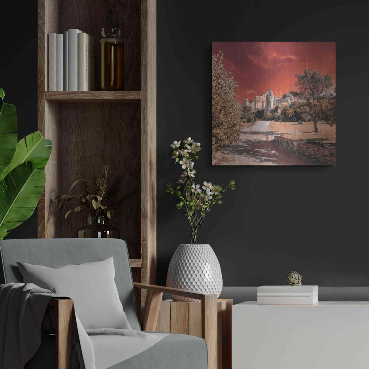 'IRadiation' by Sebastien Lory – Metal Wall Art, 24x24 room view