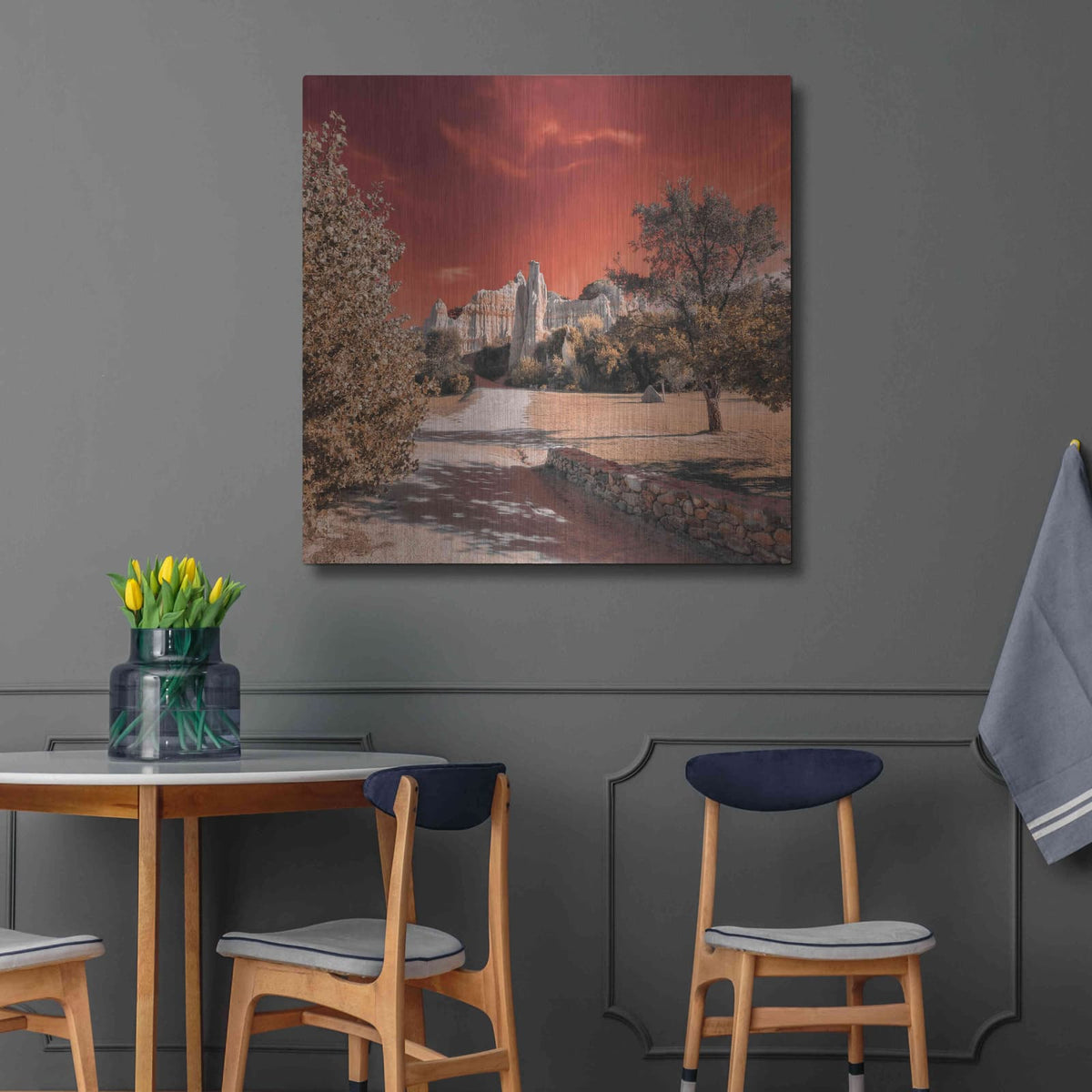 'IRadiation' by Sebastien Lory – Metal Wall Art, 36x36 room view