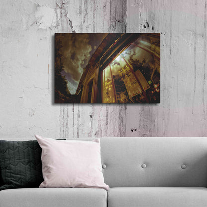 Luxe Metal Art 'Love In Paris' by Sebastien Lory, Metal Wall Art,36x24