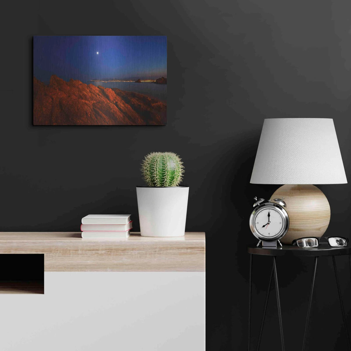 'La Bocca' by Sebastien Lory – Metal Wall Art, 24x16 room view