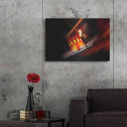 Luxe Metal Art 'Moulin Rouge' by Sebastien Lory, Metal Wall Art,36x24