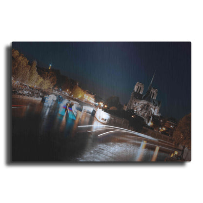 Luxe Metal Art 'Parisian Lights' by Sebastien Lory, Metal Wall Art