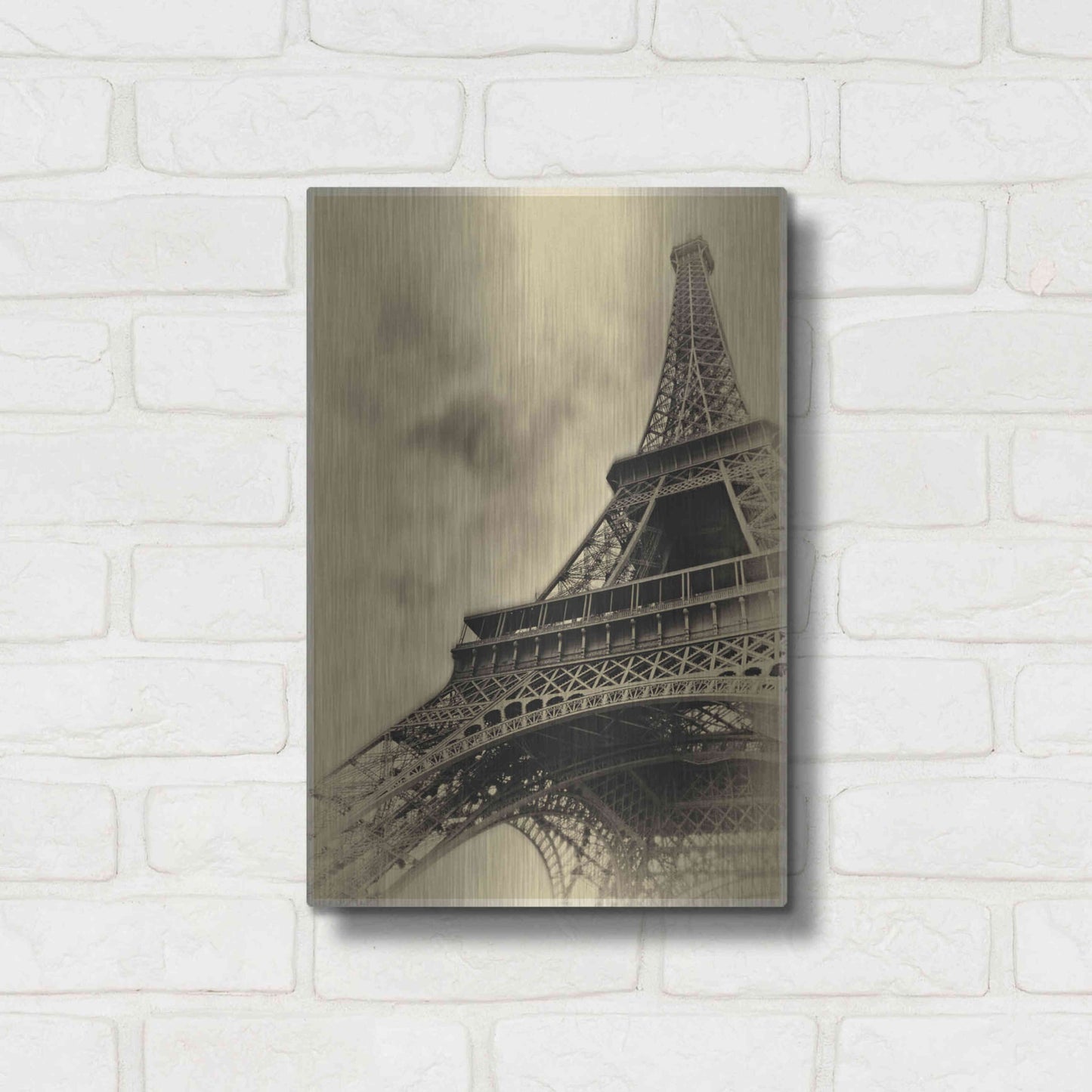 Luxe Metal Art 'Parisian Spirit' by Sebastien Lory, Metal Wall Art,12x16