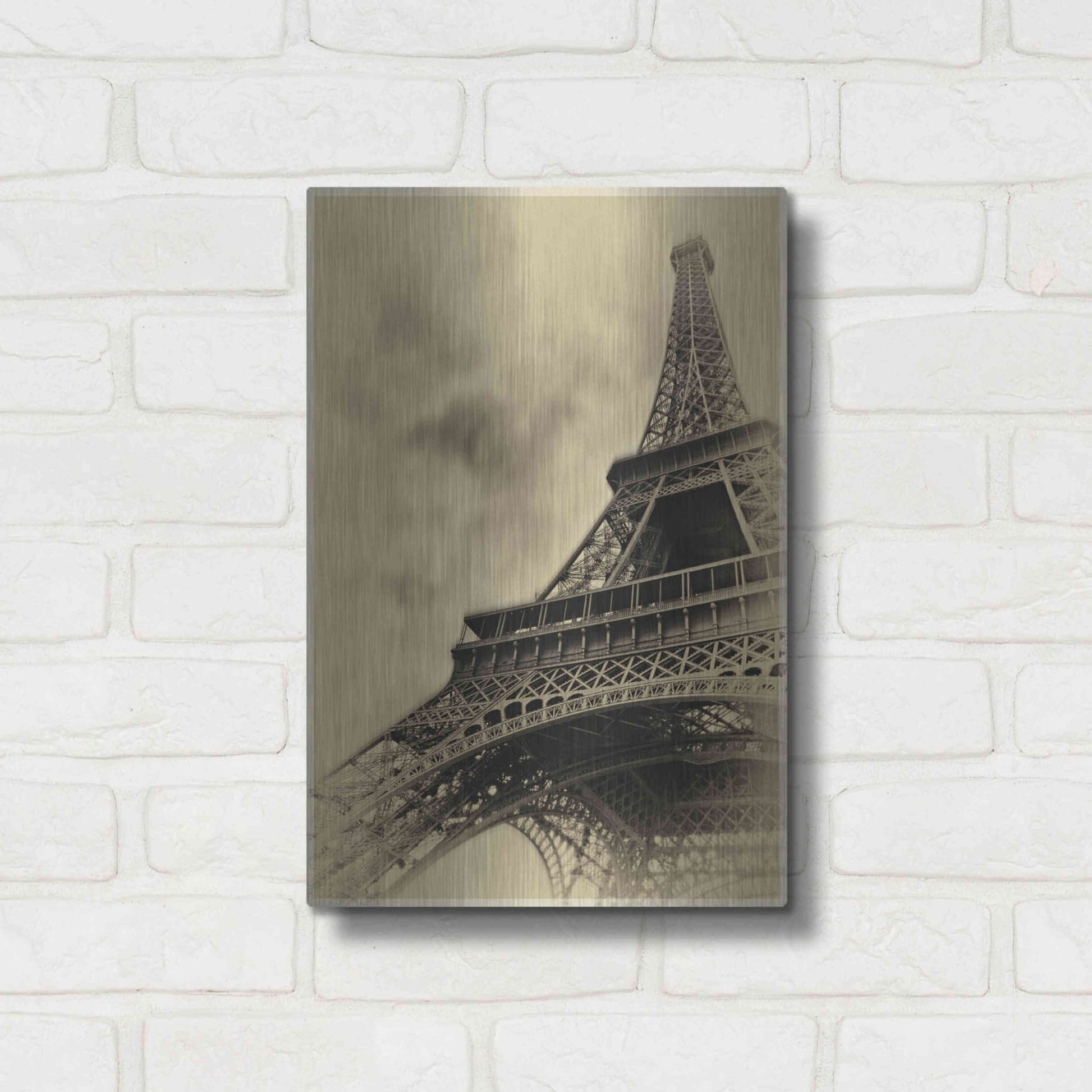 Luxe Metal Art 'Parisian Spirit' by Sebastien Lory, Metal Wall Art,12x16