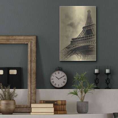 Luxe Metal Art 'Parisian Spirit' by Sebastien Lory, Metal Wall Art,12x16