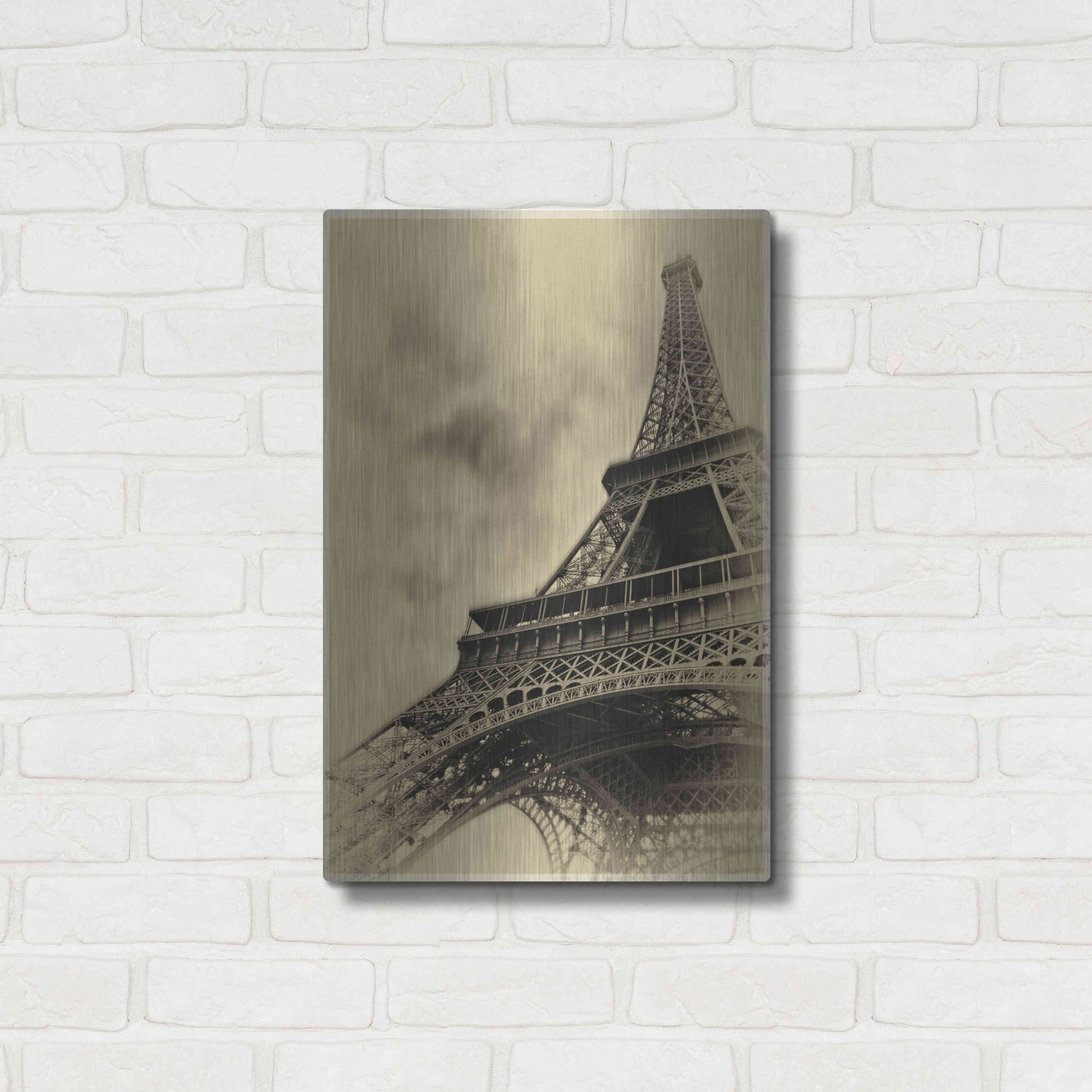 Luxe Metal Art 'Parisian Spirit' by Sebastien Lory, Metal Wall Art,16x24