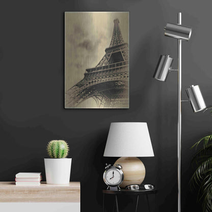 Luxe Metal Art 'Parisian Spirit' by Sebastien Lory, Metal Wall Art,16x24