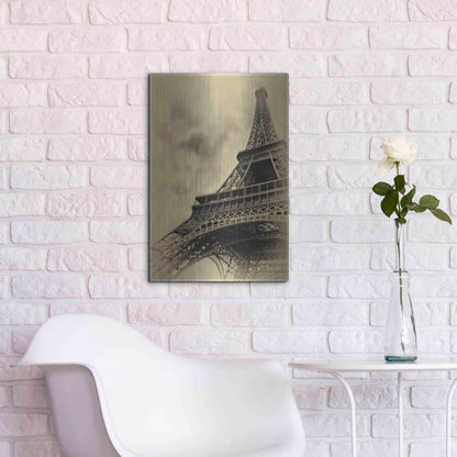 Luxe Metal Art 'Parisian Spirit' by Sebastien Lory, Metal Wall Art,16x24