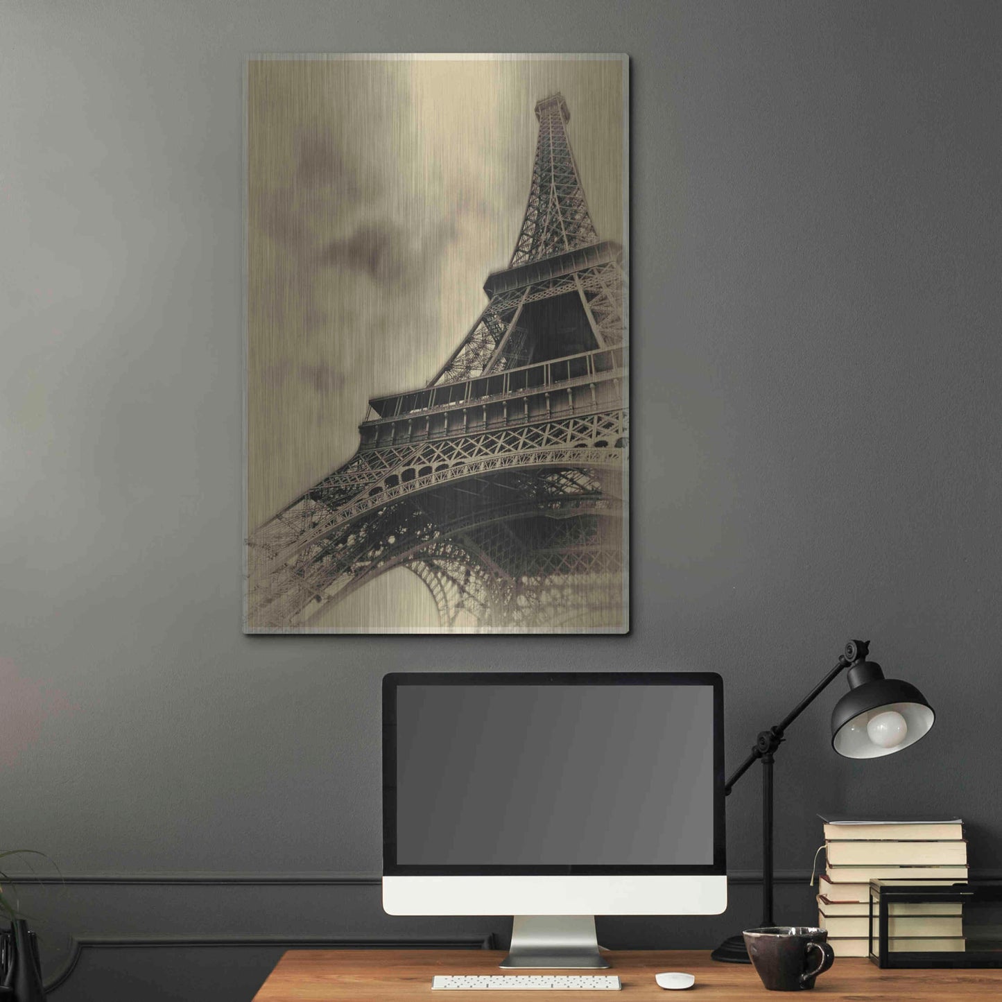 Luxe Metal Art 'Parisian Spirit' by Sebastien Lory, Metal Wall Art,24x36