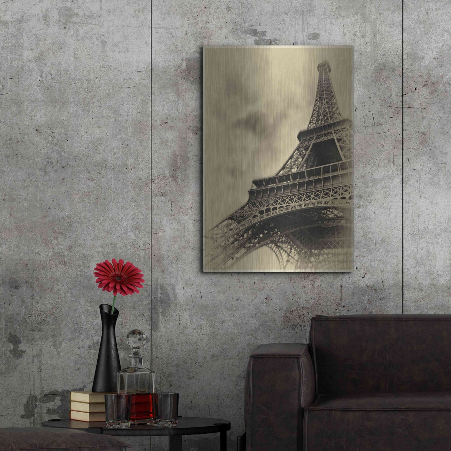 Luxe Metal Art 'Parisian Spirit' by Sebastien Lory, Metal Wall Art,24x36