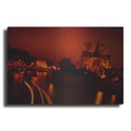 Luxe Metal Art 'Red Night' by Sebastien Lory, Metal Wall Art