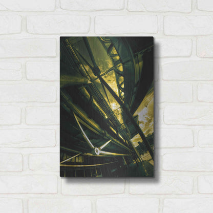 Luxe Metal Art 'Beaubourg' by Sebastien Lory, Metal Wall Art,12x16