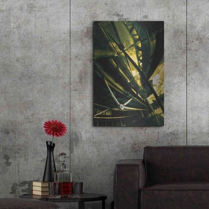 Luxe Metal Art 'Beaubourg' by Sebastien Lory, Metal Wall Art,24x36