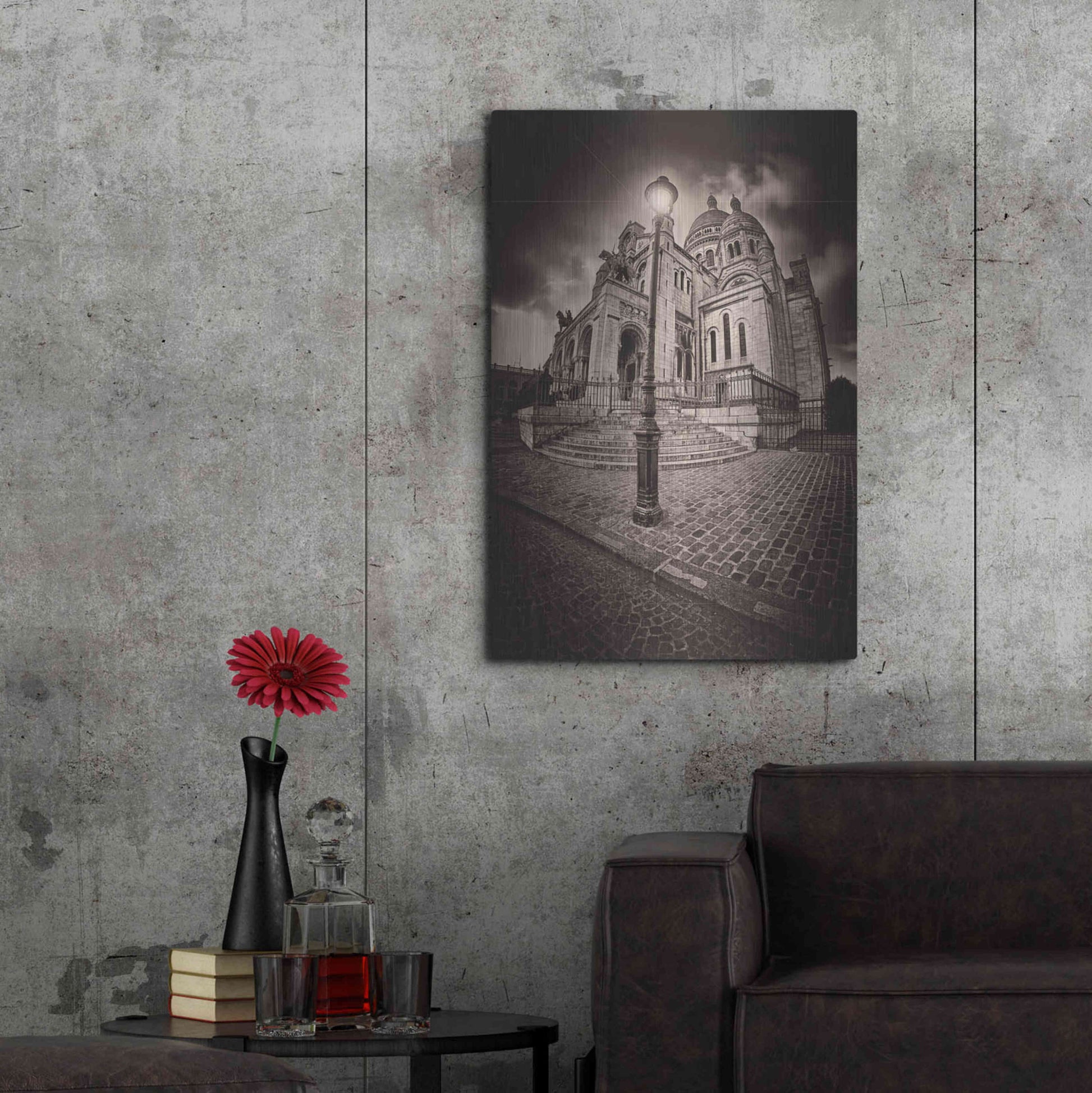 Luxe Metal Art 'Montemartre' by Sebastien Lory, Metal Wall Art,24x36