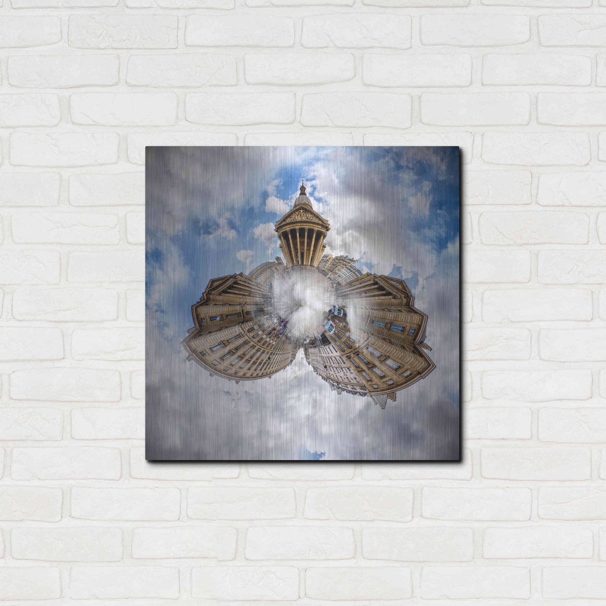 Luxe Metal Art 'Pantheon' by Sebastien Lory, Metal Wall Art,24x24