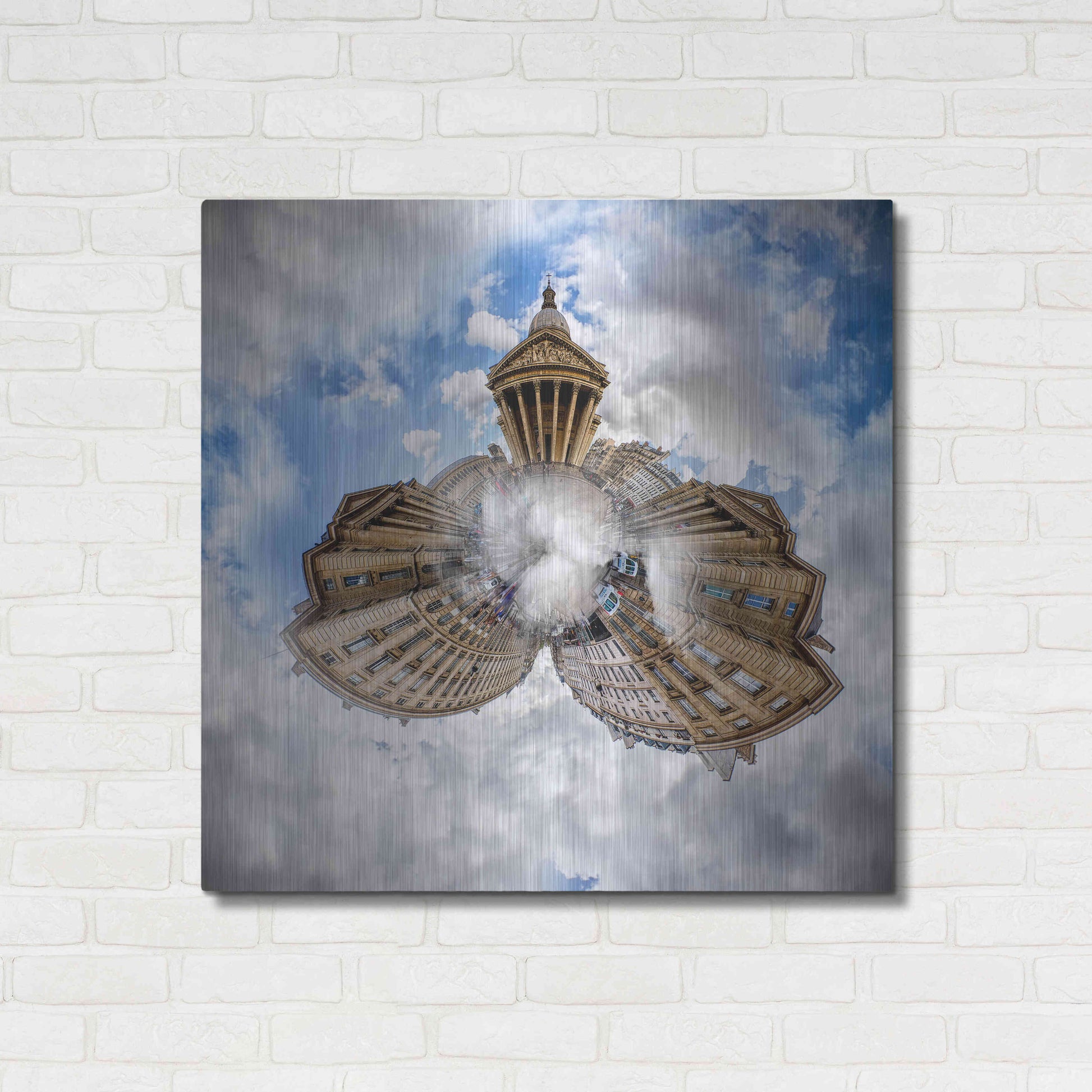 Luxe Metal Art 'Pantheon' by Sebastien Lory, Metal Wall Art,36x36