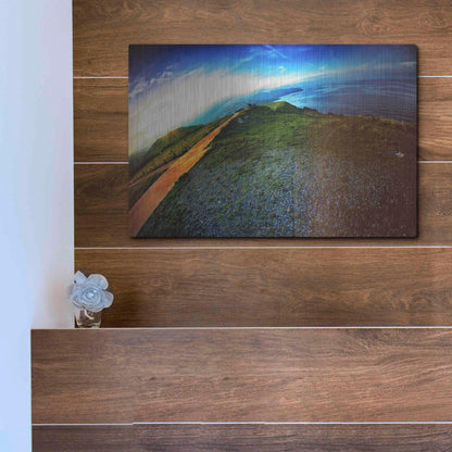 Luxe Metal Art 'Cap Bear' by Sebastien Lory, Metal Wall Art,16x12