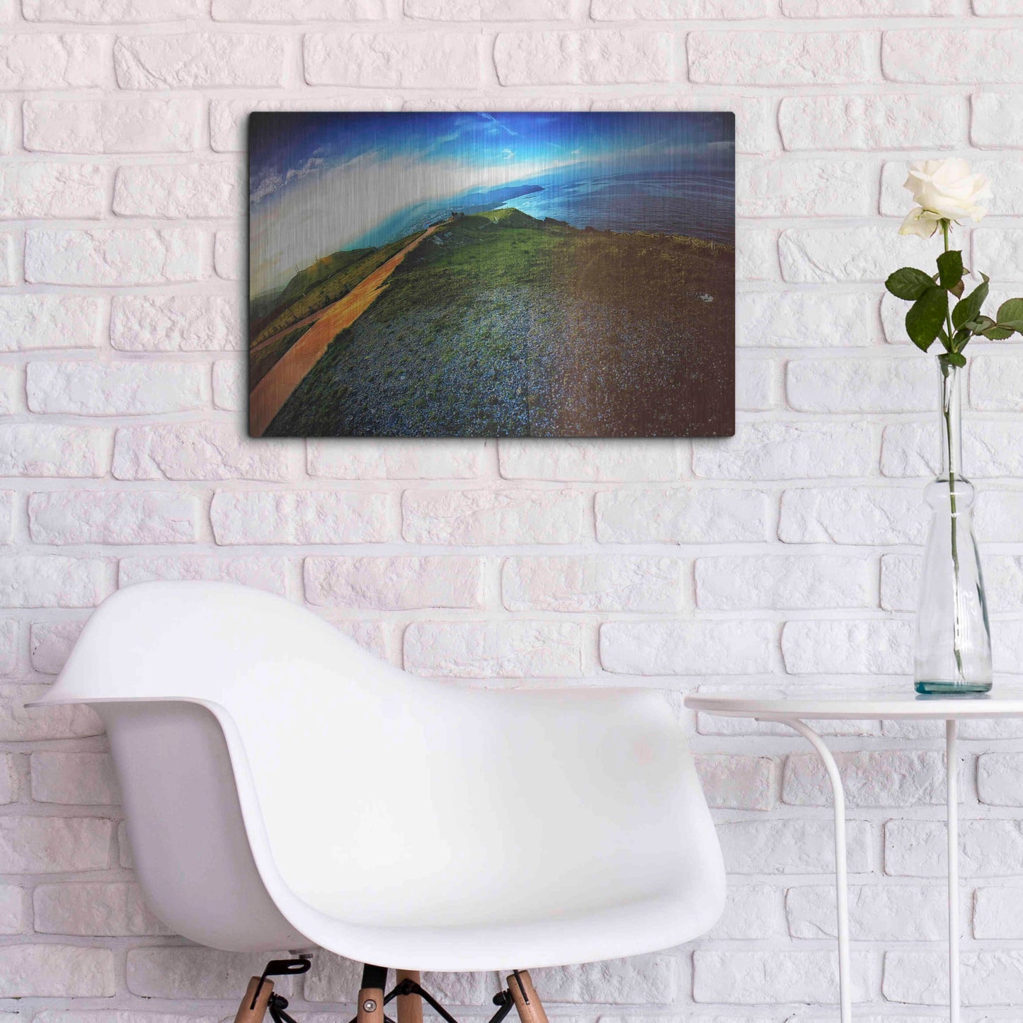 Luxe Metal Art 'Cap Bear' by Sebastien Lory, Metal Wall Art,24x16