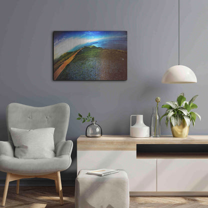 Luxe Metal Art 'Cap Bear' by Sebastien Lory, Metal Wall Art,24x16