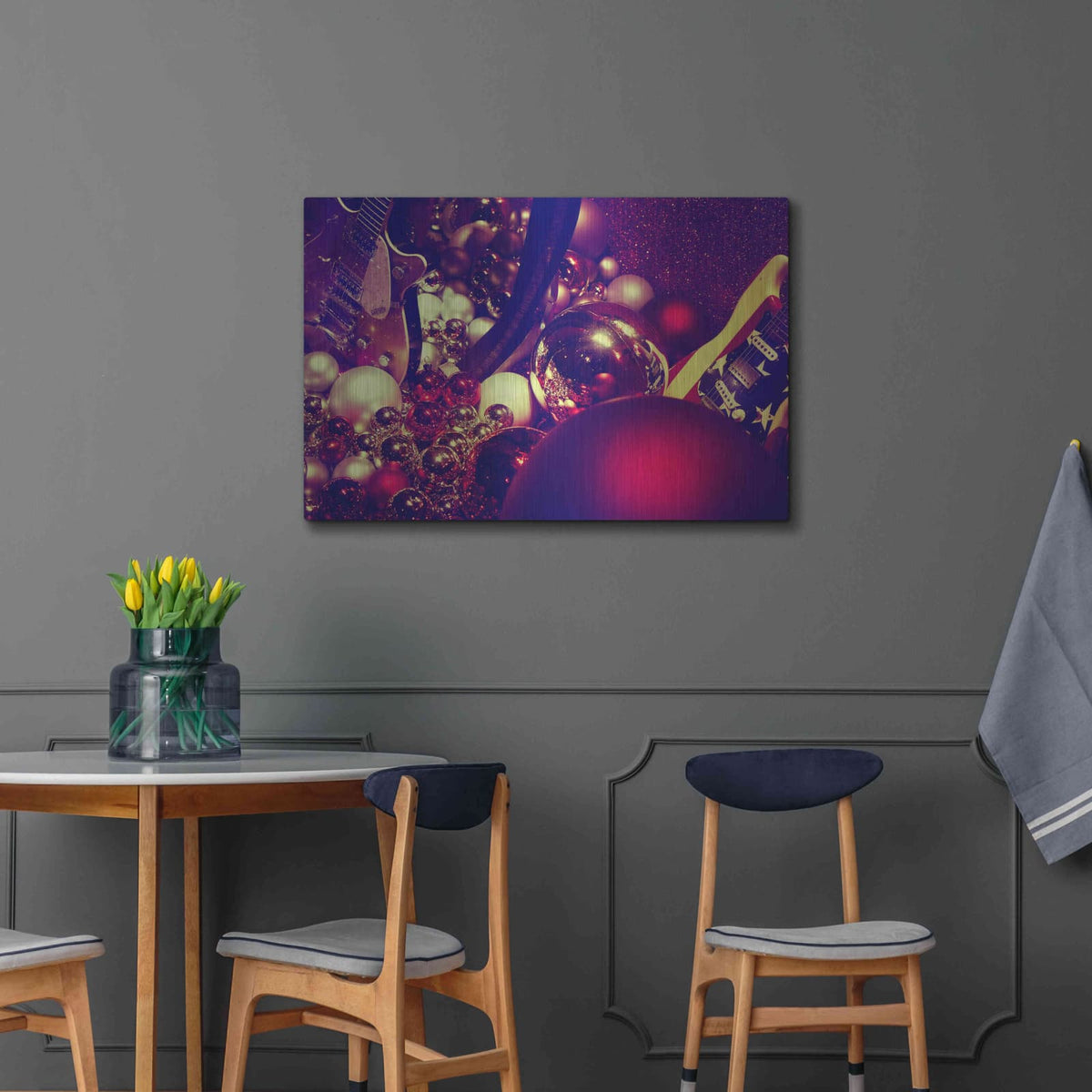 'Christmas Gifts' by Sebastien Lory – Metal Wall Art, 36x24 room view