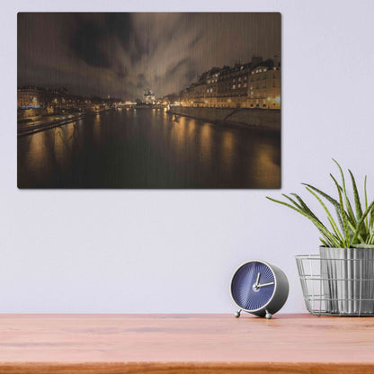 Luxe Metal Art 'Notre-Dame' by Sebastien Lory, Metal Wall Art,16x12