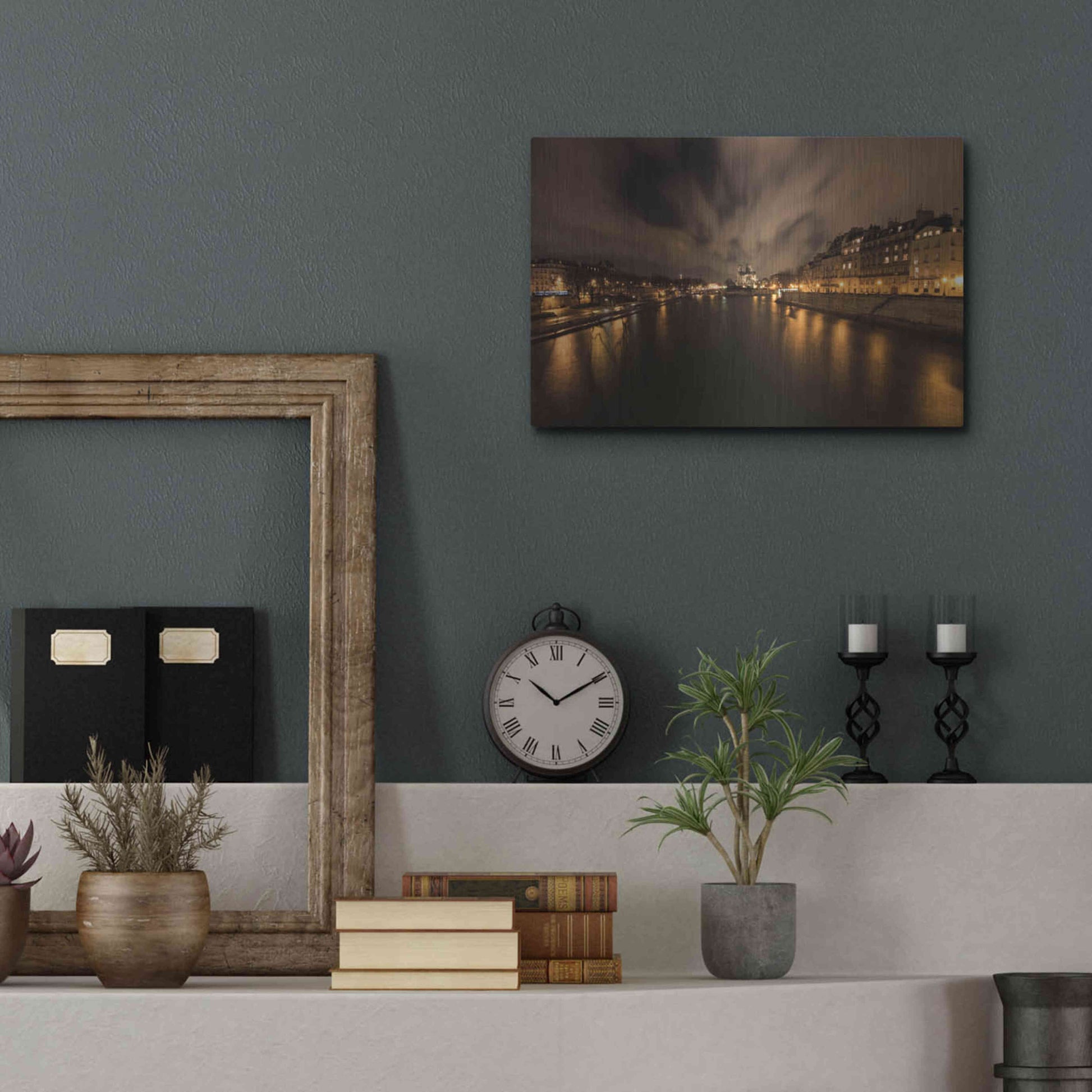 Luxe Metal Art 'Notre-Dame' by Sebastien Lory, Metal Wall Art,16x12