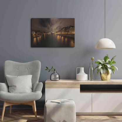 Luxe Metal Art 'Notre-Dame' by Sebastien Lory, Metal Wall Art,24x16