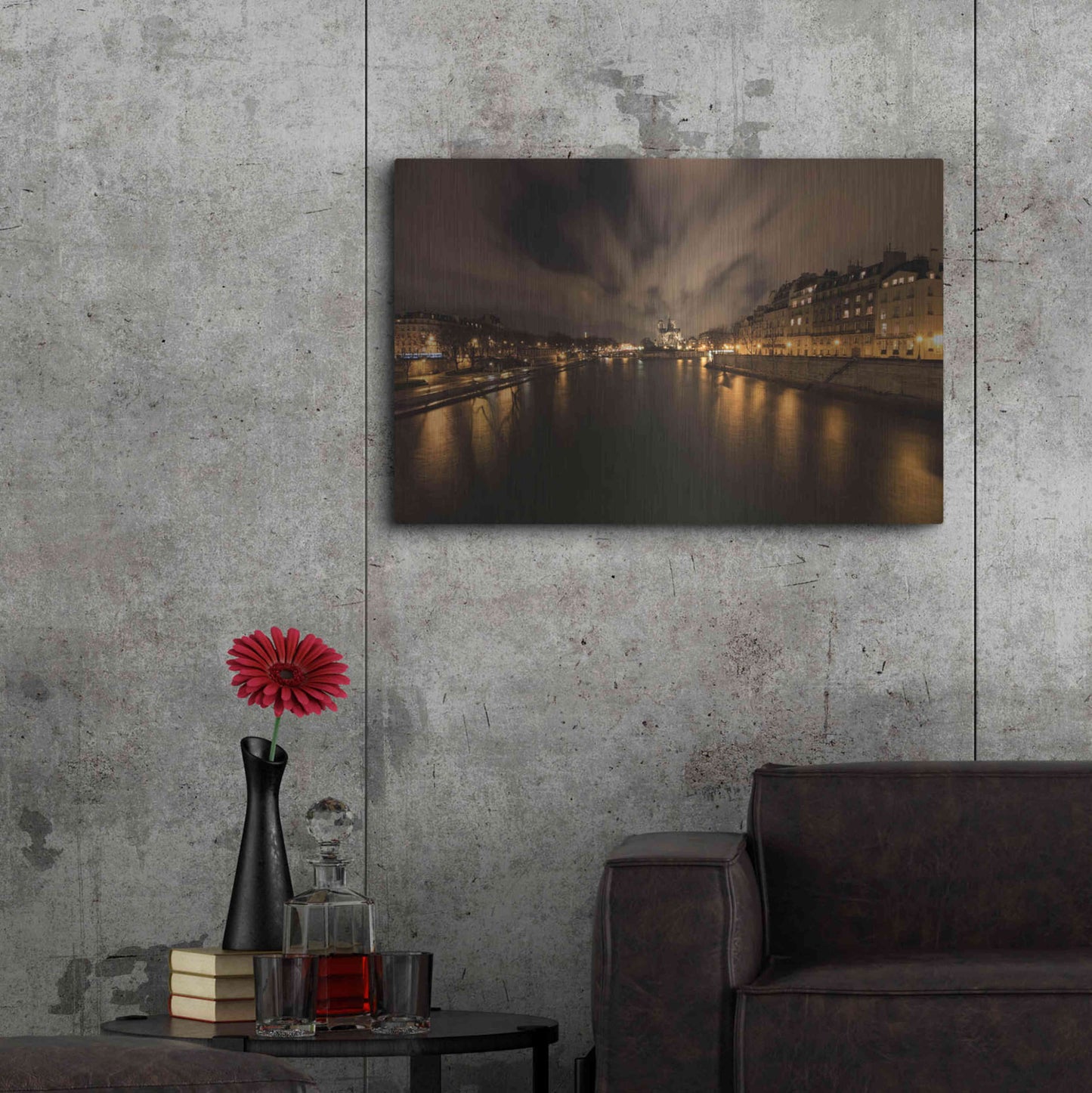 Luxe Metal Art 'Notre-Dame' by Sebastien Lory, Metal Wall Art,36x24