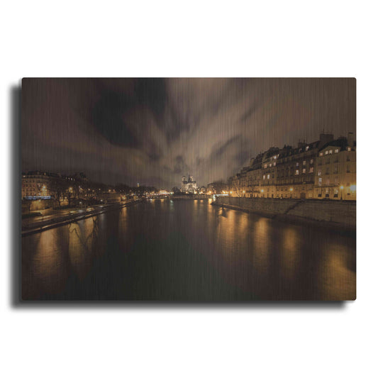 Luxe Metal Art 'Notre-Dame' by Sebastien Lory, Metal Wall Art