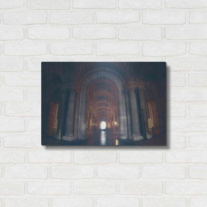 Luxe Metal Art 'Hall of Ghosts' by Sebastien Lory, Metal Wall Art,24x16