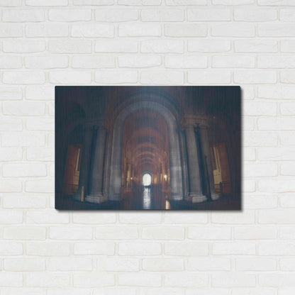 Luxe Metal Art 'Hall of Ghosts' by Sebastien Lory, Metal Wall Art,36x24