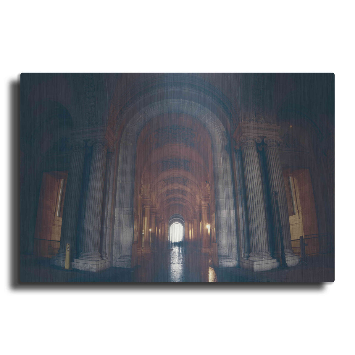 Luxe Metal Art 'Hall of Ghosts' by Sebastien Lory, Metal Wall Art