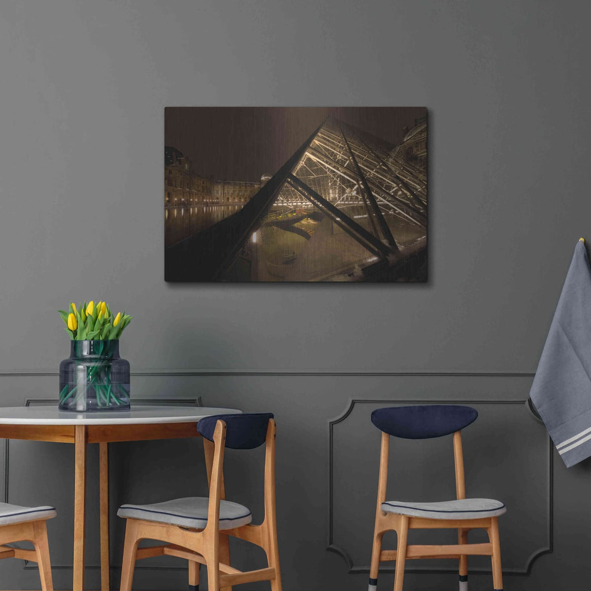 'Louvre 2' by Sebastien Lory – Metal Wall Art, 36x24 room view