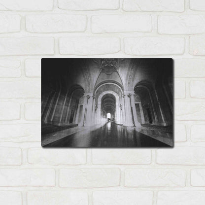 Luxe Metal Art 'Parisian Ghost' by Sebastien Lory, Metal Wall Art,16x12
