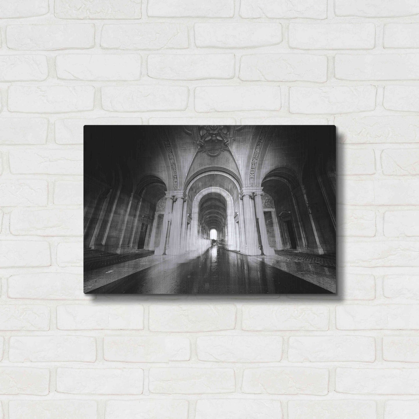 Luxe Metal Art 'Parisian Ghost' by Sebastien Lory, Metal Wall Art,24x16
