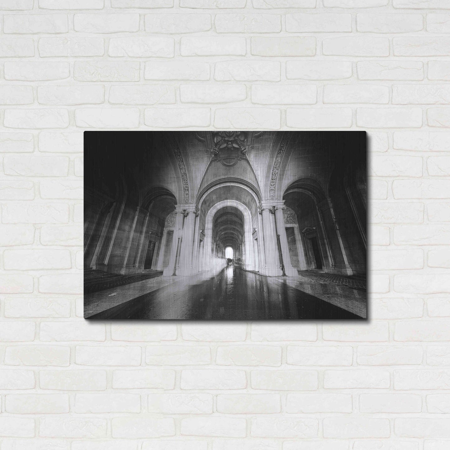 Luxe Metal Art 'Parisian Ghost' by Sebastien Lory, Metal Wall Art,36x24