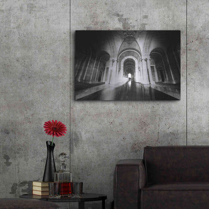 Luxe Metal Art 'Parisian Ghost' by Sebastien Lory, Metal Wall Art,36x24