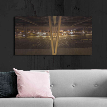 Luxe Metal Art 'Pont de Bercy' by Sebastien Lory, Metal Wall Art,48x24