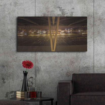 Luxe Metal Art 'Pont de Bercy' by Sebastien Lory, Metal Wall Art,48x24